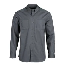 Rugged Elements Canvas Work Shirt Men - NWT Gray Color  Size L