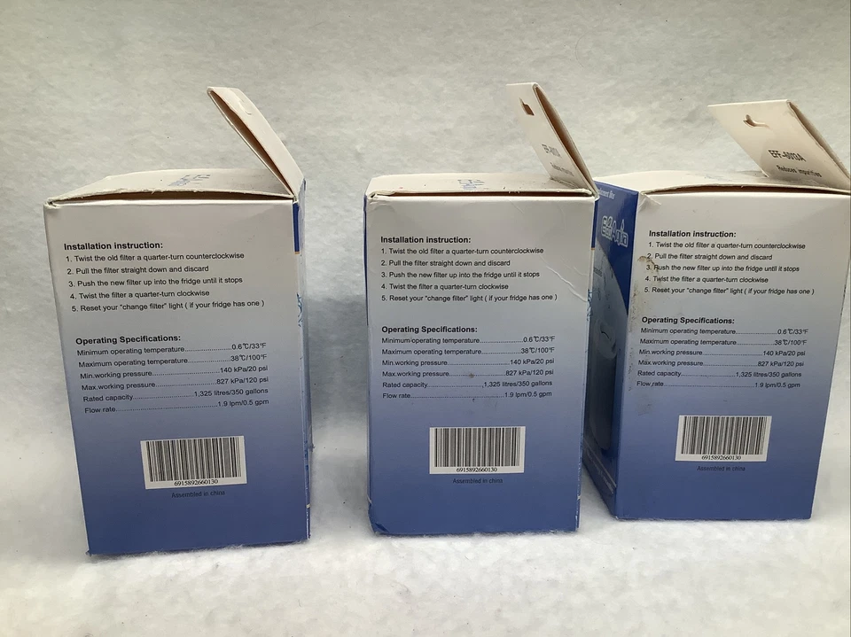 Eco Aqua Refrigerator Replacement Filter EFF Dash 6013a New 3pk - Image 2 of 3