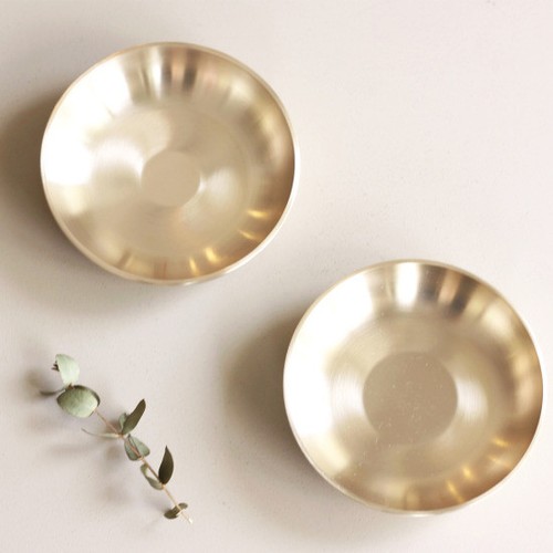 Notdam-Korean-Handmade-Brassware-Bangjja-Yugi-Plates-14cm-2P-Yoons-Kitchen