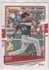 JUAN SOTO 2020 DONRUSS CAREER STAT LINES VARIATIONS #113/403 NATIONALS