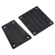 STRC Aluminum Front & Rear Skid Plate Set (Black) for Axial EXO STA30799BK