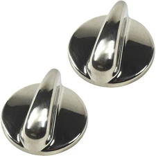 2-Pack HQRP Surface Burner Cooktop Control Stove Knob for GE AH3486484 PS3486484