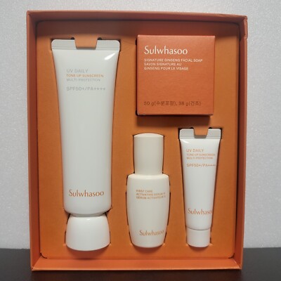 Sulwhasoo UV Daily Tone Up Sunscreen 50ml Multi-protection Set (4Items) SPF50+