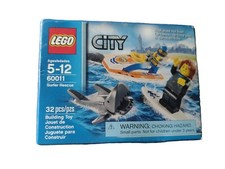 LEGO City Surfer Rescue 60011 Coast Guard 2 minifigures & Shark NEW