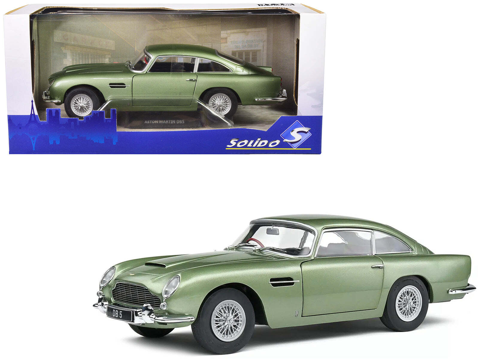 1964 Aston Martin DB5 RHD (Right Hand Drive) Porcelain 1/18 Diecast Model Car