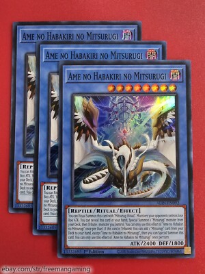 Yugioh Mitsurugi Deck Core Set 21 card ALIN Ame No Habakiri Mikoto