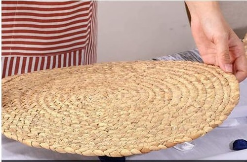 Jute Hand Braided Placemats Set of 4 | 14 Inches Artistic Square Tablemats fo... - Picture 7 of 9