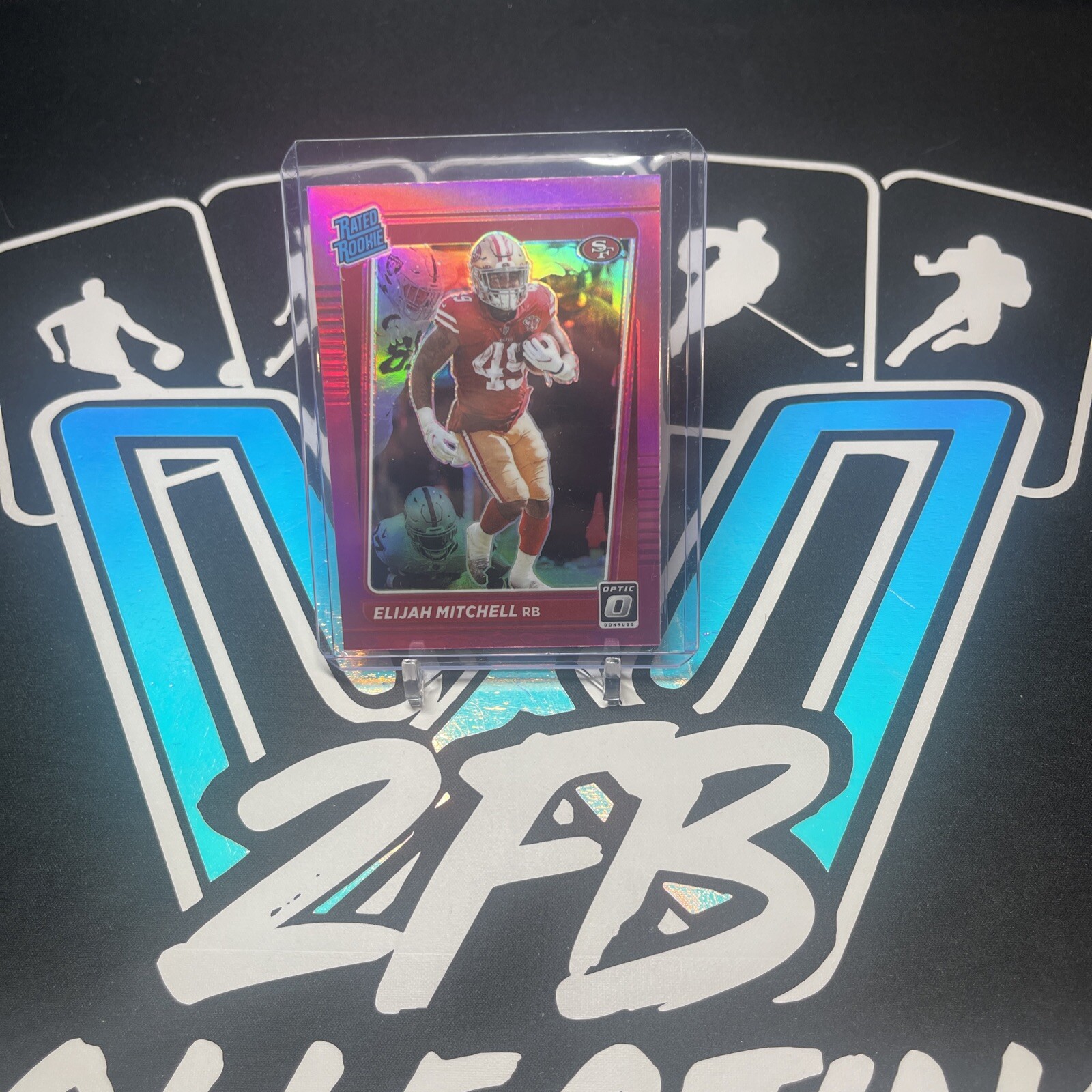 2021 Panini Donruss Optic - Rated Rookie Pink Prizm #291 Elijah Mitchell (RC)