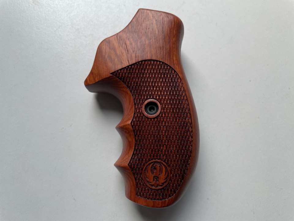 New Decorative checkered Hardwood Handmade Grip For Ruger sp101;checker ...