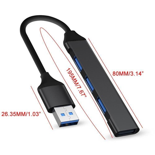 USB C HUB 3.0 2.0 Type C 4-Port Multi-Splitter Adapter For PC Android A M8R7 - Picture 9 of 11