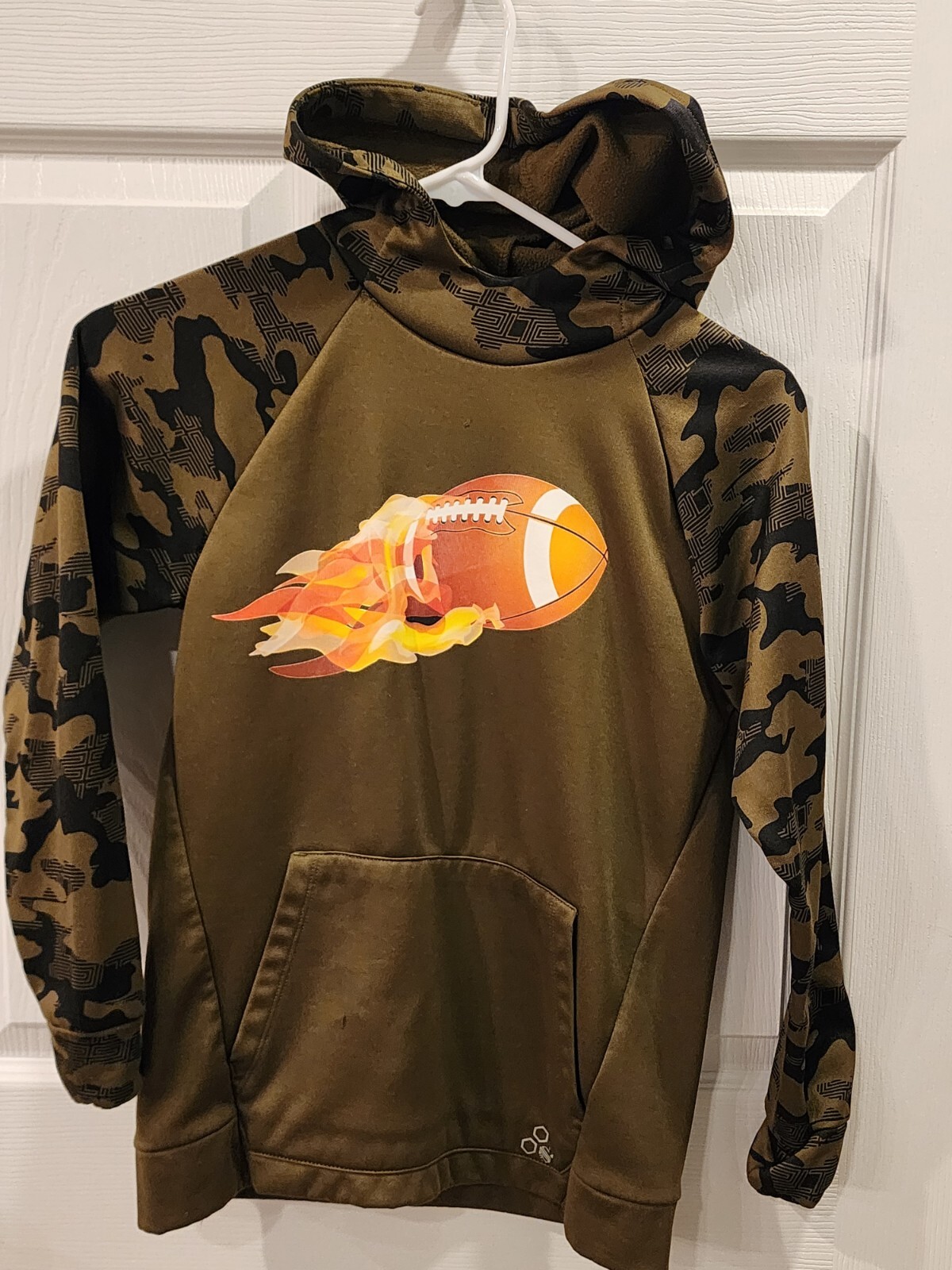 Tek Gear Baseball Warm Tek Wine & Gray Hoodie Boy's Youth Size M 10/12