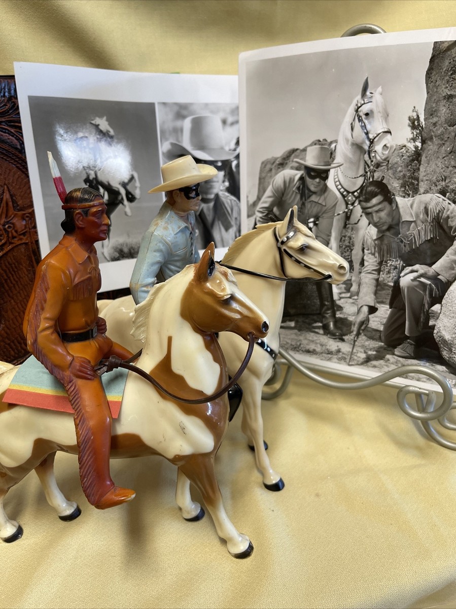 1950s HARTLAND Plastics Lone Ranger and Tonto-Clayton Moore