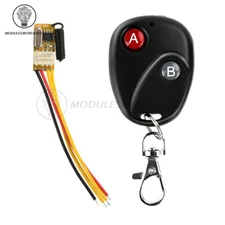 DC3.5-12V Mini Relay Remote Switch 433MHz RF Smart Home Receiver Transmitter