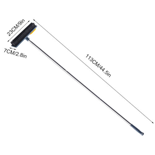 Floor Scrub Brush with Adjustable Long Handle 2 in 1 Scrape and Brush ligQA~`