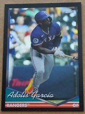 2024 Topps Archives Adolis Garcia Black Foil Card #243 Texas Rangers