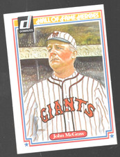 1983 Leaf Candy City Team Hall Of Fame Heroes John McGraw 35 New York Giants  