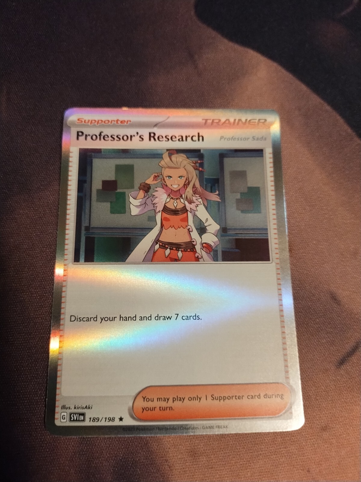 Pokémon TCG Professor's Research (Professor Sada) Scarlet & Violet-Base Set-NM