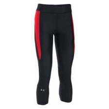 Under Armour Women s Black/Red UA Heat Gear Armour Pants-Our Price: 29.95