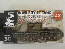 AK Interactive Paint Set - WWII Soviet Tank Colors (AFV Series) 3G Acrylics