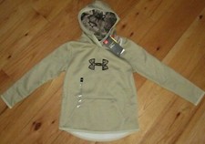 Under Armour Storm oatmeal heather hoodie sweatshirt NWT girls L YLG 55