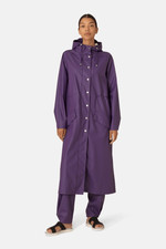 Nwt Ilse Jacobsen Long Raincoat Rain71l (purple Rain) Size Xs (us4) Nwt