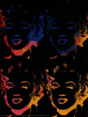 F*I様 1993 Andy Warhol “Marilyn Monroe” ANDY WARHOL Marilyns x 4 Multicolor 31.5