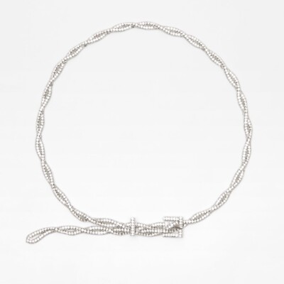 ZARA Belt With Bejeweled Buckle JEWEL BUCKLE BELT - Black | ZARA Australia main image 2
