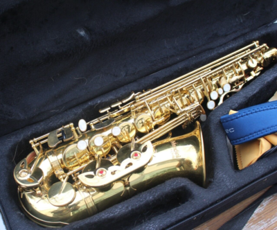 Mendini by Cecilio MAS-L Gold Lacquer E Flat Alto Saxophone
