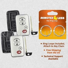 2 for 2007 2008 2009 2010 2011 Toyota Camry Remote Shell Case Car Key Fob 4bn