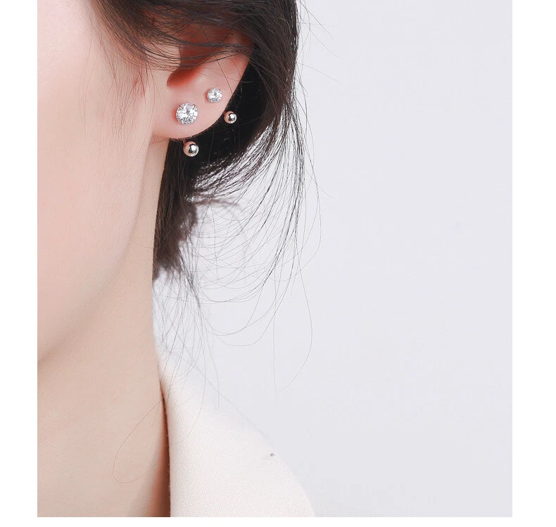 Screw back on sale ball earrings