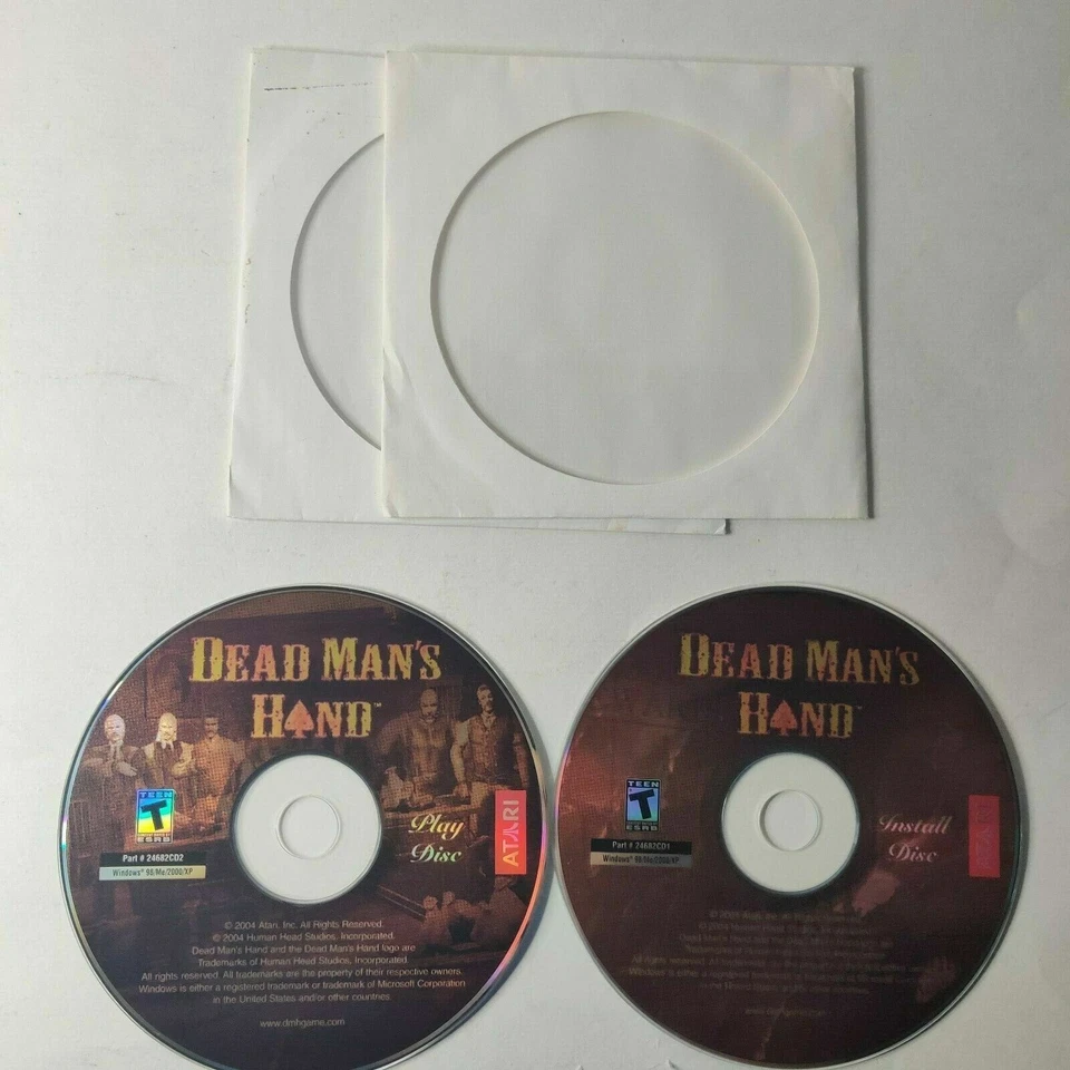 Atari Dead Man's Hand Windows PC CD-ROM CD's Only. No Box or Manual - Image 3 of 3