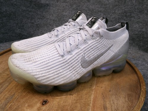 Nike Air Vapormax Flyknit 3 Men's Size 11 Gray Platinum Running Shoes AJ6900-102 - Picture 4 of 12