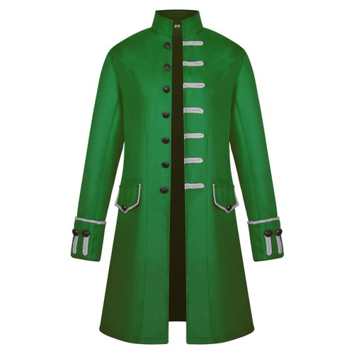 Medieval Retro Punk Jacket Coat Uniform Halloween Cosplay Costume - Picture 9 of 9