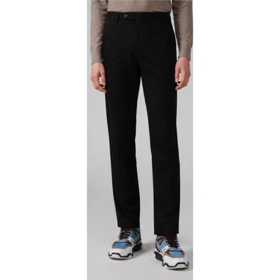 Pal Zileri Cotton Stretch Slim Fit Chino Pants Black Size Medium (Euro 48)