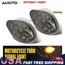 LED Turn Signal Indicator Amber Light Blinker Flush Mount For Kawasaki 2-20X