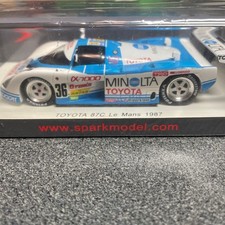 Spark 1/43 Toyota 87C Le Mans 1987 Diecast Model Car Vintage Rare Authentic