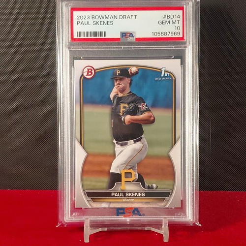 Bowman 2023 Bowman Draft Paul Skenes BD-14 Pirates 1st Bowman PSA 10
