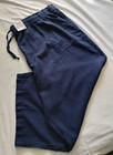 SONOMA Navy Blue "High Rise WIDE Leg" LINEN Blend CROP Pant Sz 4X (26.5 Inseam) — photo 1