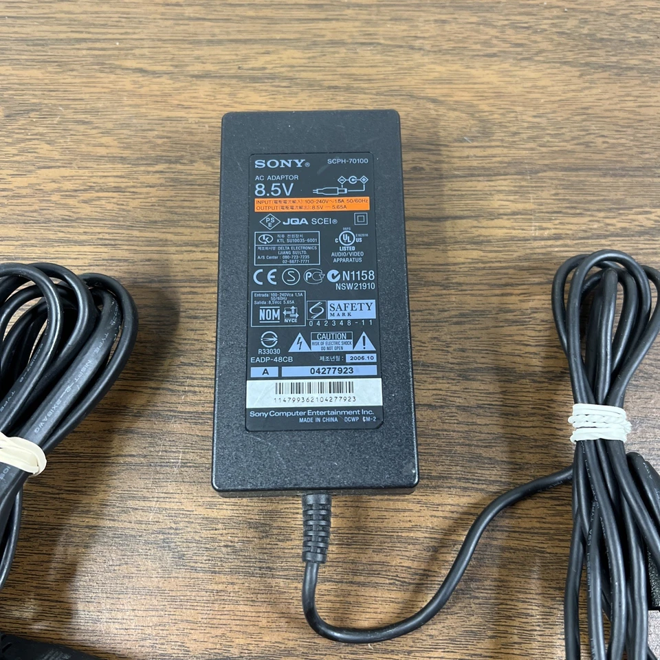 Официальный OEM Sony Playstation 2 PS2 тонкий адаптер переменного тока шнур питания SCPH-70100 - Изображение 2 из 3