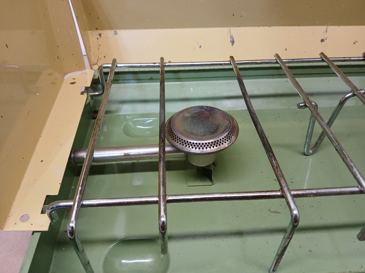 Vintage Primus Streamliner 2 Burner Propane Camp Stove WORKING w