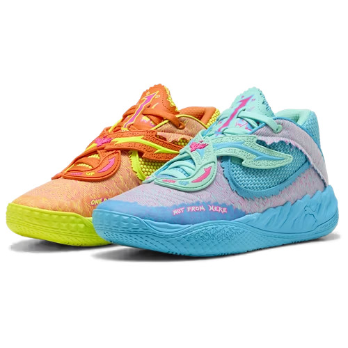 PUMA MB05 Rick & Morty Blue Orange Men Size 8-13 Basketball LaMelo Ball New