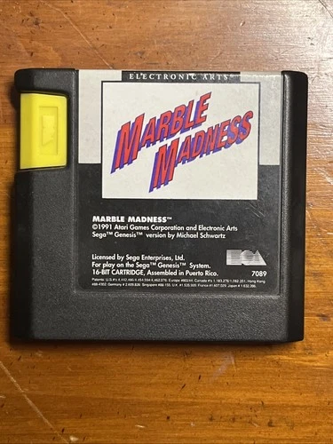 Marble Madness (Sega Genesis, 1991) Cart Only Tested Authentic