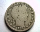 1895 BARBER QUARTER DOLLAR GOOD+ G+ NICE ORIGINAL COIN FROM BOBS COINS FAST SHIP
