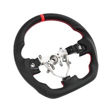 3d Red Ring Sport Steering Wheel For 2008-2014 Subaru Impreza Sti Wrx Forester