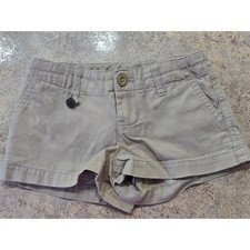 Polo Ralph Lauren Girls 2T Khaki Chino Shorts Classic Cotton RL Logo EUC