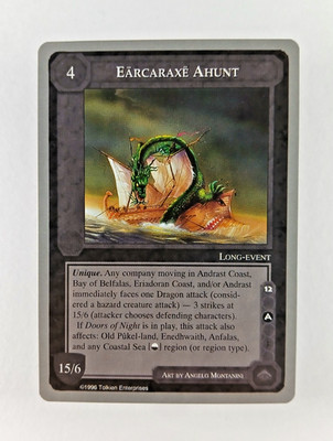 Earcaraxe Ahunt - Middle Earth CCG card (1998 ICE) MECCG Silver Grey Border LotR