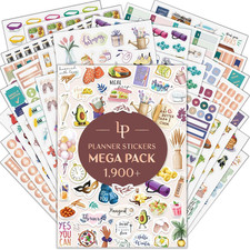 1,900 Small Aesthetic Journal Stickers for Planning