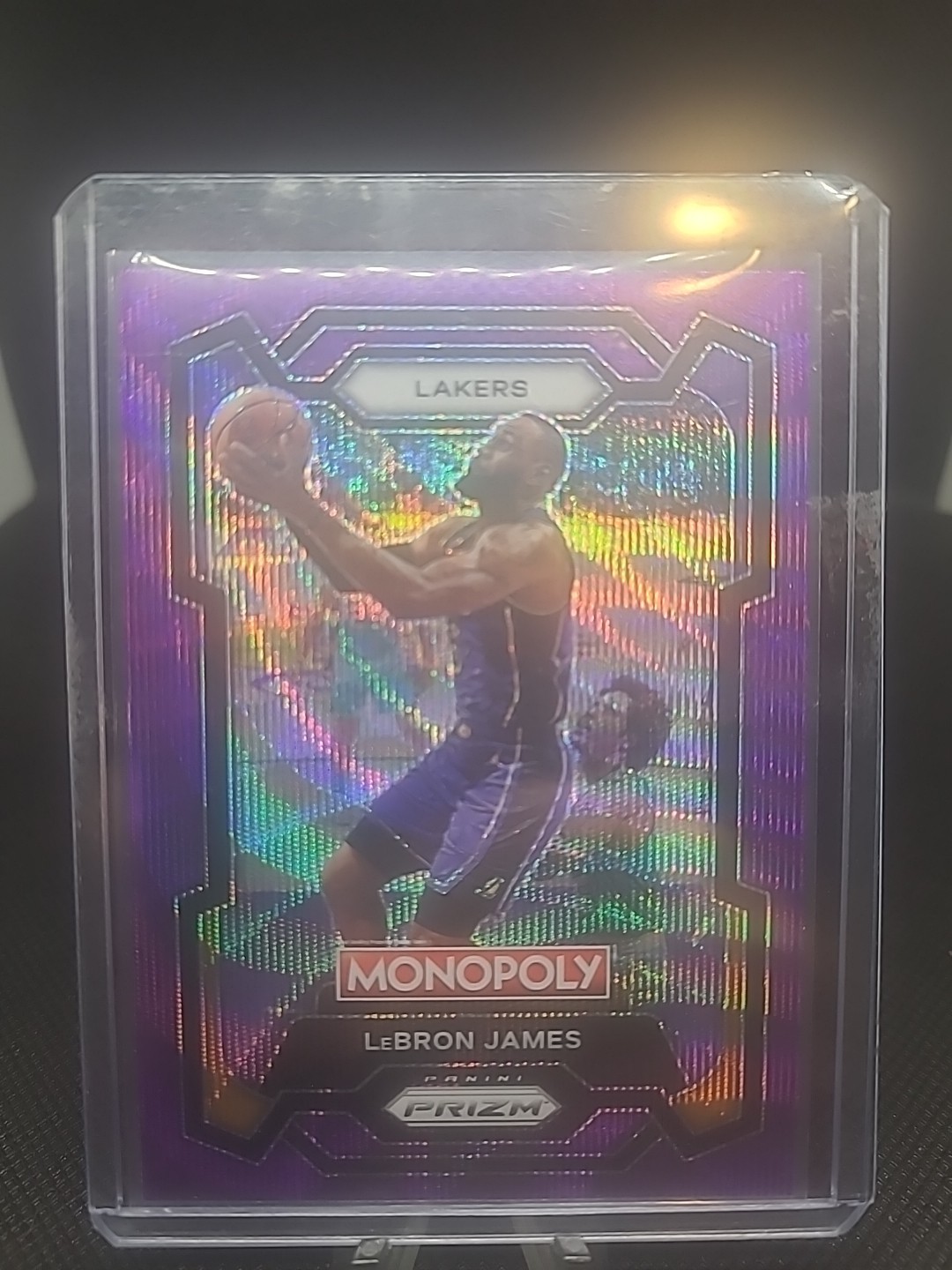 2023-24 Panini Prizm Monopoly - LeBron James #40 Purple Wave Prizm