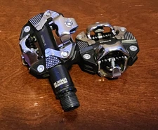 LOOK X-TRACK PEDALS - DUAL SIDED CLIPLESS CHROMOLY 9/16 GRAY - Very Good!