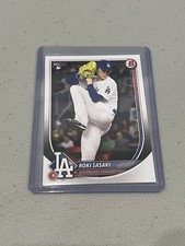 Roki Sasaki RC 2025 Bowman Baseball #12 Paper Base Los Angeles Dodgers Qty